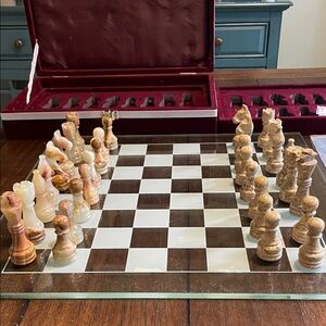 Elegant Marble Chess Set